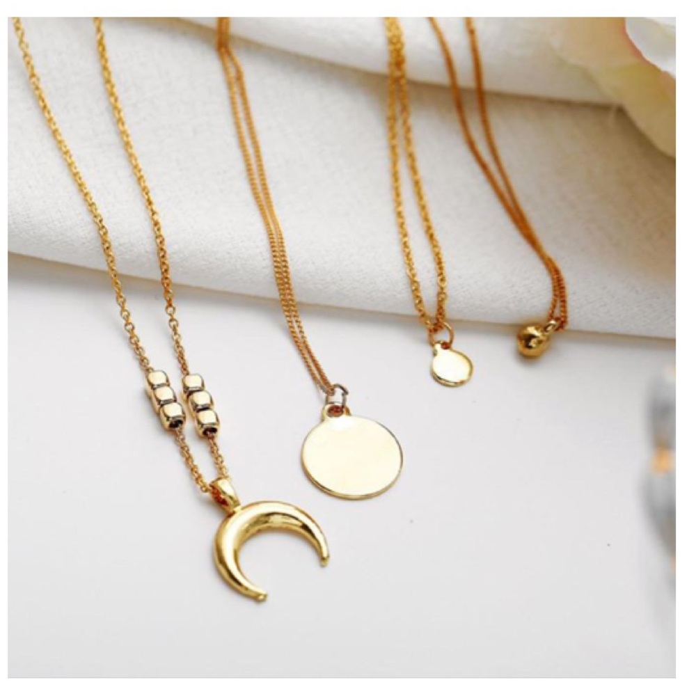 🎄25% OFF BUNDLES🎁Gold multilayer boho necklace - Picture 4 of 8